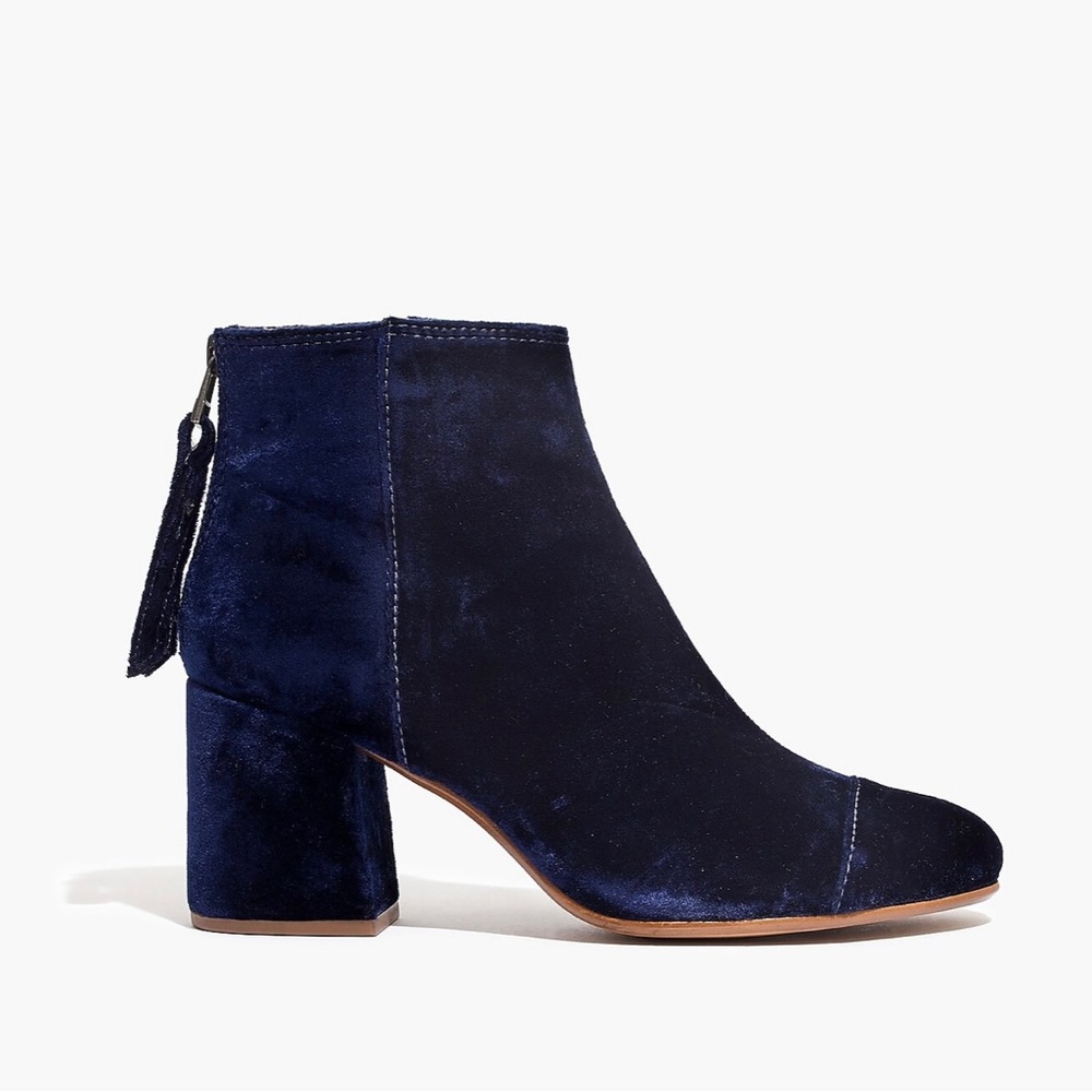 Madewell-The Jillian Boot in Velvet